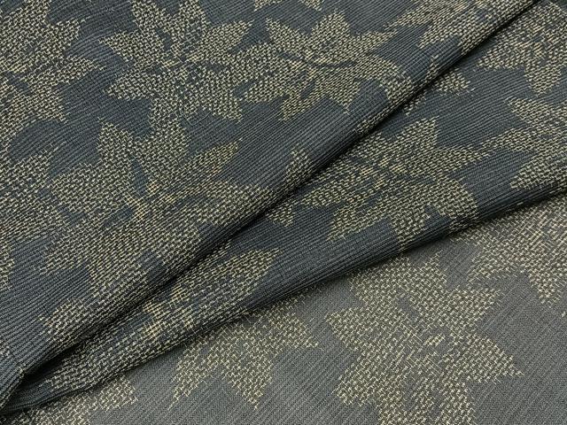 平和屋着物＊夏物　紗紬　花尽し　正絹　逸品　BAAX6938hj