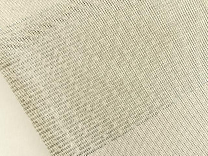 平和屋着物＊夏物　訪問着　縦絽　刺繍　秋草文　銀彩　正絹　逸品　BAAX6943hj