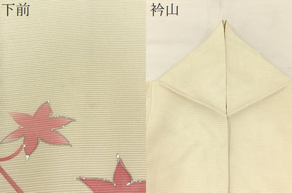 平和屋着物＊夏物　訪問着　絽　楓　銀彩　正絹　逸品　BAAX6944hj