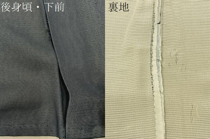 平和屋着物▽訪問着　無双　紗袷　紗×絽　童子遊び　正絹　逸品　BAAX6945hj