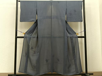 平和屋着物▽訪問着　無双　紗袷　紗×絽　童子遊び　正絹　逸品　BAAX6945hj