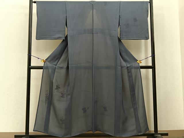 平和屋着物▽訪問着　無双　紗袷　紗×絽　童子遊び　正絹　逸品　BAAX6945hj