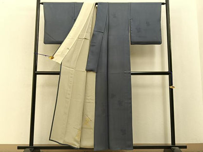 平和屋着物▽訪問着　無双　紗袷　紗×絽　童子遊び　正絹　逸品　BAAX6945hj