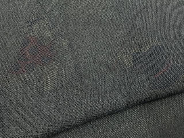 平和屋着物▽訪問着　無双　紗袷　紗×絽　童子遊び　正絹　逸品　BAAX6945hj