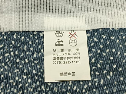 平和屋着物＊夏物　小紋　絽　あられ文様　洗える着物　BAAX6950hj