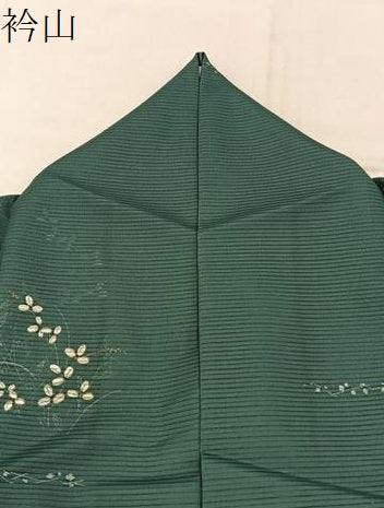 平和屋着物＊夏物　小紋　絽　萩　さんび謹製　洗える着物　BAAX6954hj