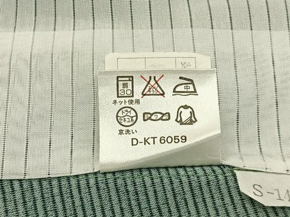 平和屋着物＊夏物　小紋　絽　萩　さんび謹製　洗える着物　BAAX6954hj