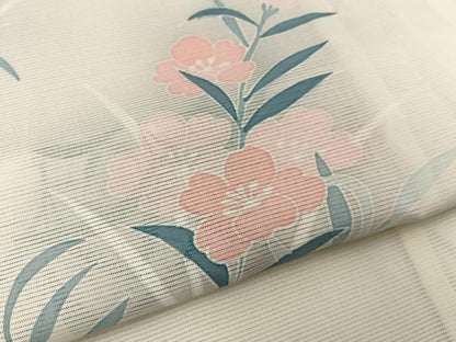 平和屋着物＊夏物　訪問着　絽　草花文　暈し染め　洗える着物　BAAX6957hj