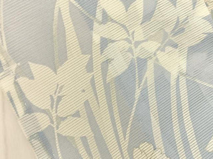 平和屋着物＊夏物　小紋　絽　草花文　洗える着物　BAAX6958hj