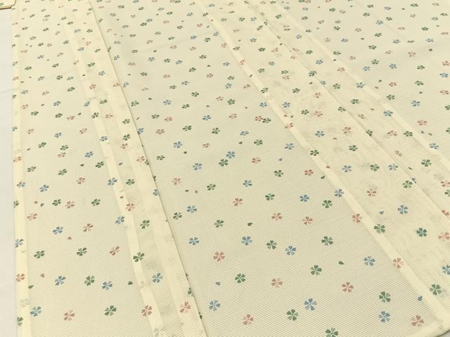 平和屋着物＊夏物　小紋　絽　舞桜文　洗える着物　BAAX6959hj