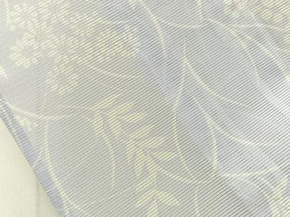 平和屋着物＊夏物　小紋　絽　草花文　洗える着物　未使用　BAAX6970hj