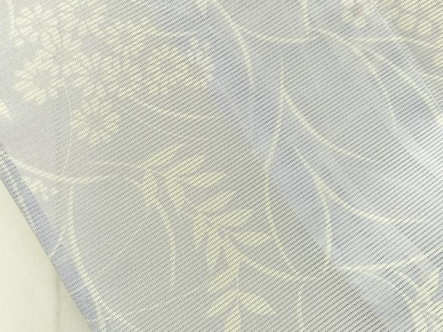 平和屋着物＊夏物　小紋　絽　草花文　洗える着物　未使用　BAAX6970hj