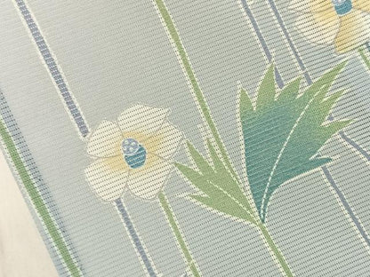 平和屋着物＊夏物　訪問着　絽　草花文　金彩　洗える着物　未使用　BAAX6983hj
