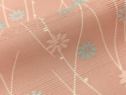 平和屋着物＊夏物　小紋　絽　菊　暈し染め　洗える着物　BAAX6987hj