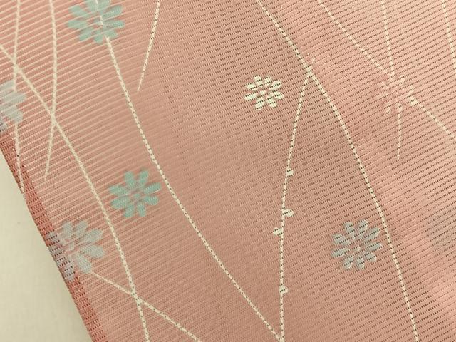 平和屋着物＊夏物　小紋　絽　菊　暈し染め　洗える着物　BAAX6987hj