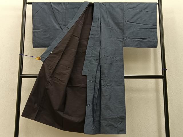 平和屋着物■男性　本場大島紬　アンサンブル　80亀甲　総詰め　正絹　逸品　BAAX6993hj