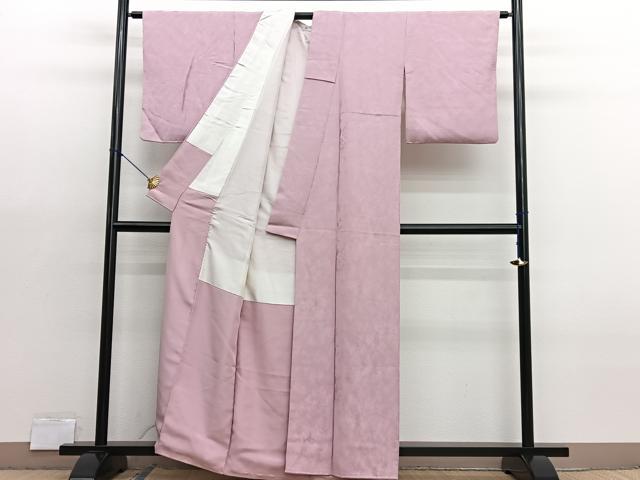 平和屋着物■上質な色無地　樹林地紋　虹色　正絹　逸品　BAAX7002hv