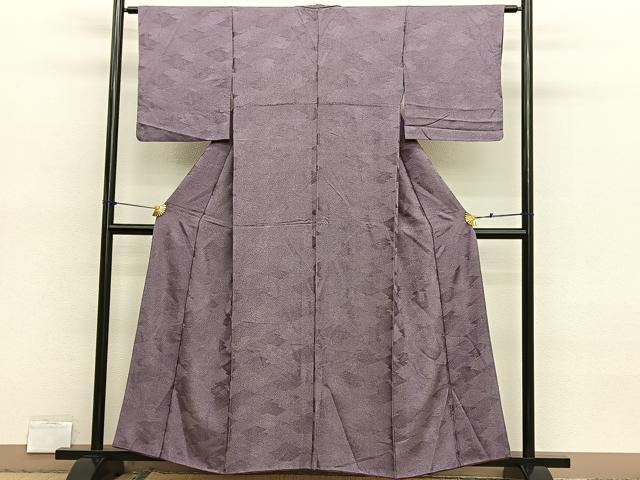 平和屋着物■江戸小紋　松皮菱　青海波　正絹　逸品　BAAX7012hv