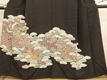 平和屋着物■豪華黒留袖　宝尽くし　金彩　正絹　逸品　BAAX7021hv