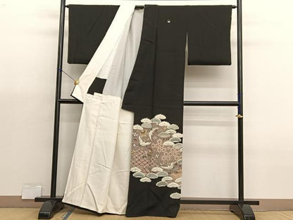 平和屋着物■豪華黒留袖　宝尽くし　金彩　正絹　逸品　BAAX7021hv