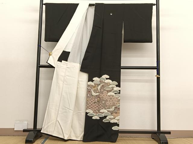 平和屋着物■豪華黒留袖　宝尽くし　金彩　正絹　逸品　BAAX7021hv