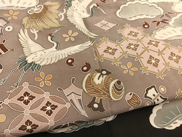 平和屋着物■豪華黒留袖　宝尽くし　金彩　正絹　逸品　BAAX7021hv