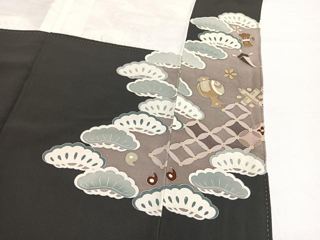 平和屋着物■豪華黒留袖　宝尽くし　金彩　正絹　逸品　BAAX7021hv