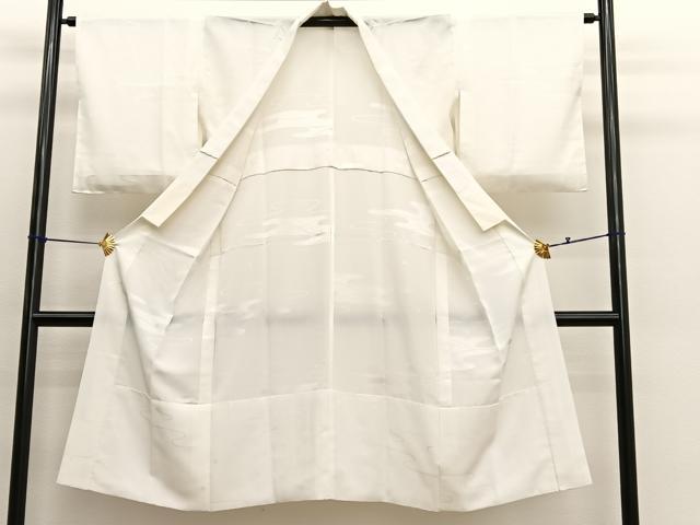 平和屋着物■長襦袢　無双仕立て　エ霞地紋　正絹　逸品　BAAX7030hv