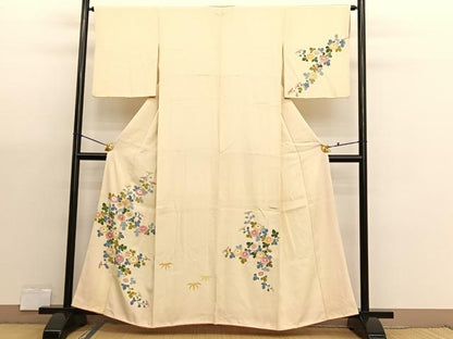 平和屋着物■訪問着　菊　金彩　正絹　逸品　BAAX7032hv