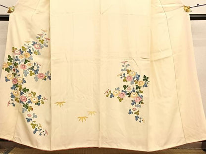 平和屋着物■訪問着　菊　金彩　正絹　逸品　BAAX7032hv