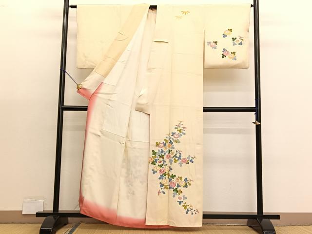 平和屋着物■訪問着　菊　金彩　正絹　逸品　BAAX7032hv