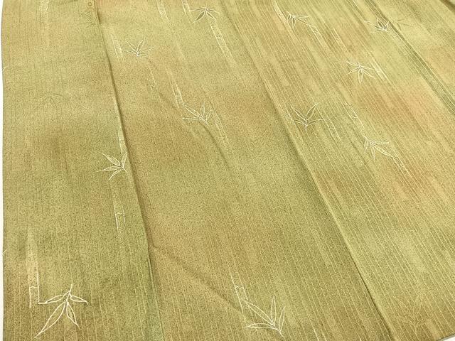 平和屋着物■上質な小紋　笹竹文　暈し染め　正絹　逸品　BAAX7046hv