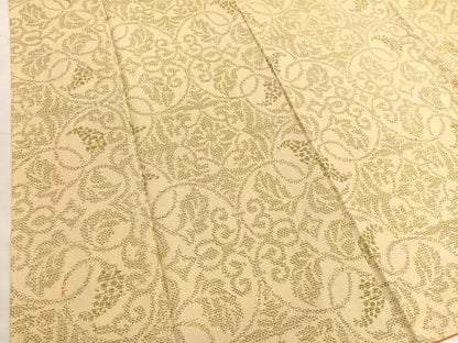 平和屋着物■上質な紬　葡萄唐草文　正絹　逸品　BAAX7052hv
