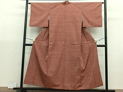 平和屋着物■上質な紬　縞　正絹　逸品　未使用　BAAX7053hv