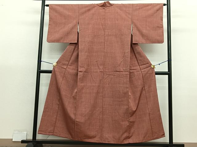 平和屋着物■上質な紬　縞　正絹　逸品　未使用　BAAX7053hv