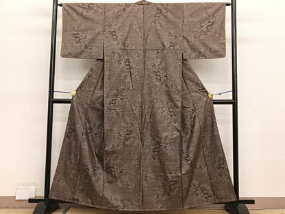 平和屋着物■本場大島紬　9マルキ　風景文　正絹　逸品　BAAX7058hv