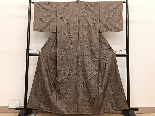 平和屋着物■本場大島紬　9マルキ　風景文　正絹　逸品　BAAX7058hv