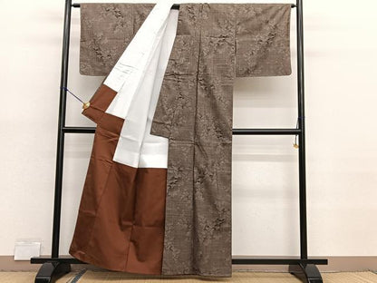 平和屋着物■本場大島紬　9マルキ　風景文　正絹　逸品　BAAX7058hv