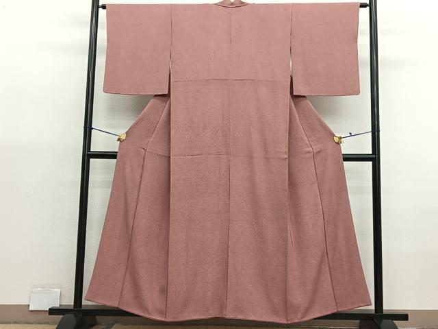 平和屋着物■江戸小紋　寺山存男作　鮫小紋柄　反端付き正絹　逸品　BAAX7063hv