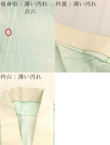 平和屋着物■長襦袢　無双仕立て　菊地紋　暈し染め　正絹　逸品　BAAX7073hv