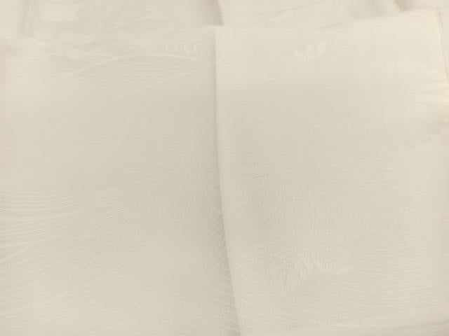 平和屋着物■長襦袢　無双仕立て　立波花地紋　洗える着物　BAAX7074hv