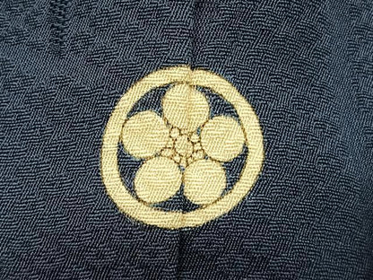 平和屋着物■上質な色無地　木立地紋　藍鉄色　正絹　逸品　BAAX7078hv