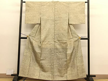 平和屋着物■本場染大島紬　飾花文　正絹　逸品　BAAX7080hv