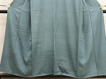 平和屋着物■無地絵羽訪問着　さざ波地紋　薄青色　正絹　逸品　BAAX7085hv