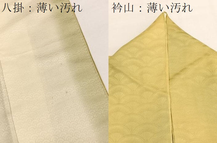 平和屋着物■上質な小紋　青海波地紋　暈し染め　正絹　逸品　BAAX7089hv