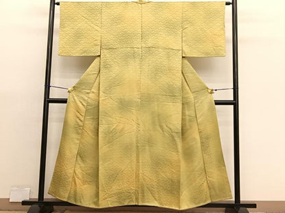 平和屋着物■上質な小紋　青海波地紋　暈し染め　正絹　逸品　BAAX7089hv