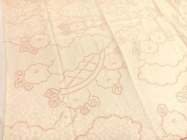 平和屋着物■上質な小紋　絞り　雲取り光琳菊　正絹　逸品　BAAX7092hv