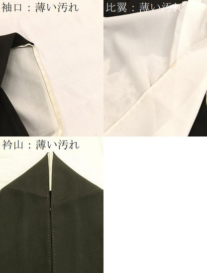 平和屋着物■豪華黒留袖　作家物　飛鶴浜松文　金彩　胴抜き仕立て　正絹　逸品　BAAX7095hv