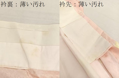 平和屋着物■長襦袢　無双仕立て　絞り　舞花文　伊勢丹扱い　正絹　逸品　BAAX7100hv