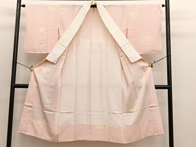 平和屋着物■長襦袢　無双仕立て　絞り　舞花文　伊勢丹扱い　正絹　逸品　BAAX7100hv